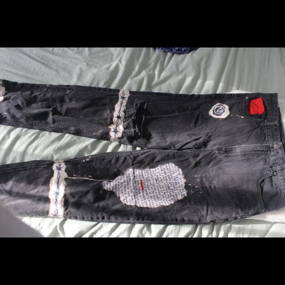 Harry styles one direction custom jeans